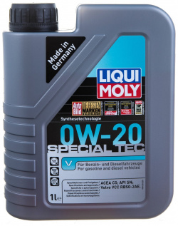 НС синтетическое моторное масло LIQUI MOLY 20631 Special Tec V 0W 20 C5