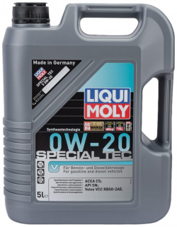 НС синтетическое моторное масло LIQUI MOLY 20632 Special Tec V 0W 20 C5