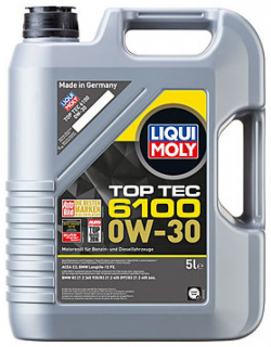 НС синтетическое моторное масло LIQUI MOLY 20779 Top Tec 6100 0W 30