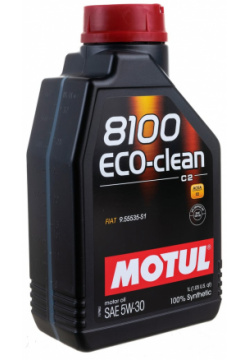 Синтетическое масло MOTUL 101542 8100 ECO clean 5W30