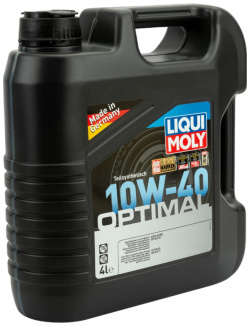 Полусинтетическое моторное масло LIQUI MOLY 3930 Optimal 10W 40 SL/CF;A3/B3