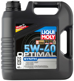 Синтетическое моторное масло LIQUI MOLY 3926 Optimal Synth 5W 40 SN/CF;A3/B4