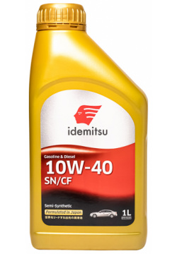 Моторное масло IDEMITSU 30015049724 10W 40 полусинтетическое 1 л