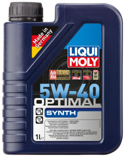 Моторное масло LIQUI MOLY 3925 5W 40 синтетическое 1 л